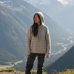 Hummingbird Skye, Pink, Multicolored, Hoodie Sweater, NWT, Size Medium